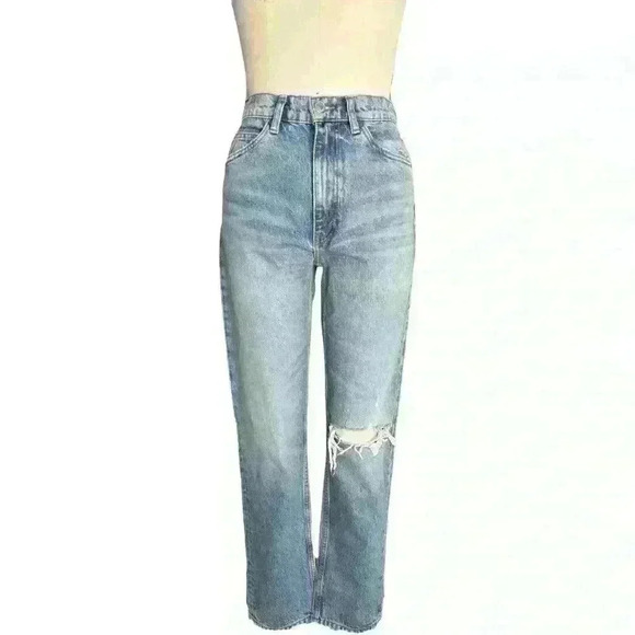 High Waist, Straight  Leg Jeans, Re/Done, size 26. New W/tags! - Picture 2 of 7